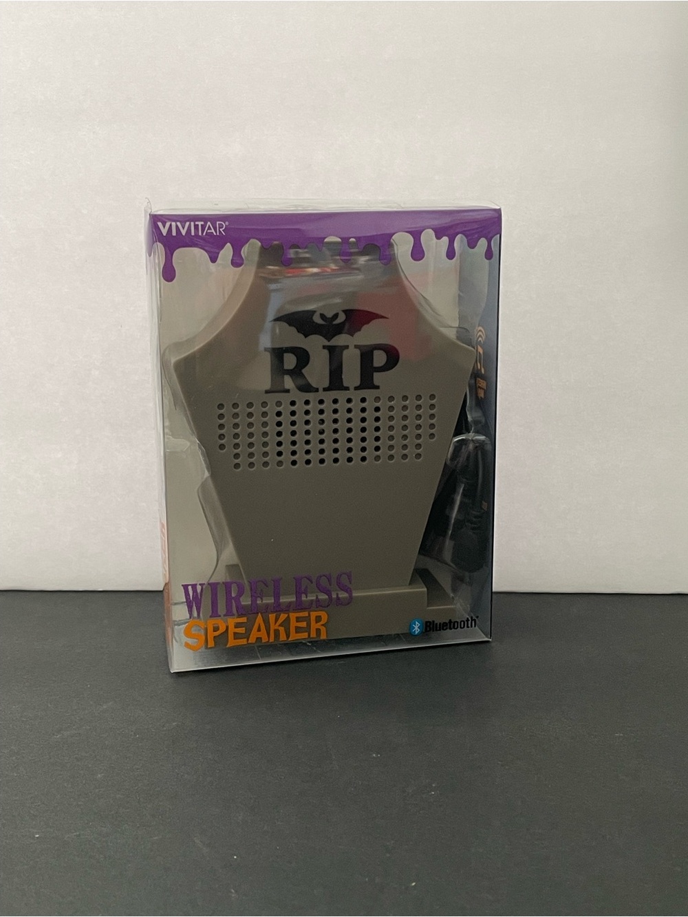 Spooky gravestone, wireless Bluetooth speaker for Halloween and fall fun NEW